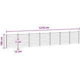 PANEL ograde 7 pcs WPC i aluminij Smeđa | shoptok.hr