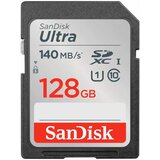 San Disk sdxc 128GB ultra 140MB/s class 10 uhs-i Cene'.'