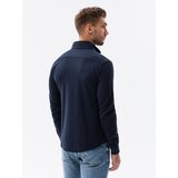 Ombre Men's knitted SLIM FIT long sleeve shirt - navy blue | Eponuda.ba