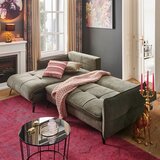 Hom`in KOTNA SEDEŽNA GARNITURA, gladka tkanina temno rjava | Shoptok.si