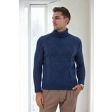 Dewberry 53285 Slim-Fit Fisherman Corded Thick Mens Sweater-INDIGO | shoptok.hr