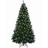  Umjetno božićno drvce s nogom 210 cm 300 LED lampica | shoptok.hr