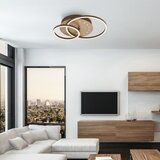 BRILO prigušiva LED plafonska svetiljka LED/26W/230V 3000K braon | Eponuda.com