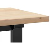  Stolić za kavu O-oblika 160x40x45,5 cm od borovine i čelik | shoptok.hr