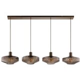 Brilliant visilica na sajli lyn 4xE27/20W/230V braon/dimljeno braon | Eponuda.com