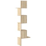  Zidne kutne police boja hrasta sonome 32x32x127,5 cm od iverice | Eponuda.com
