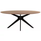 Kave Home Blagovaonski stol s pločom stola u dekoru hrasta u prirodnoj boji 110x180 cm Naanim –