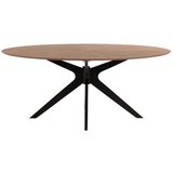 Kave Home Jedilna miza z mizno ploščo v hrastovem dekorju v naravni barvi 110x180 cm Naanim – Cene