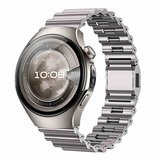 INF Združljiv s Huawei Watch 5/GT6/GT5/Pro/4, Samsung: Kovinski pašček z magnetno zaponko Ocean 22 mm Titanium, (5000116465) | Shoptok.si