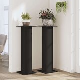 vidaXL Stojalo za rastline 2 kosa črno 30x30x95 cm inženirski les | Shoptok.si