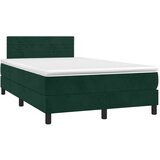  box spring s madracem tamnozeleni 120x190 cm baršunasti | shoptok.hr