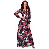 Numoco Maxi dress with ruffle and flower print