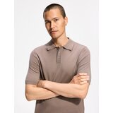 Reserved Volneni polo džemper - boja kave | shoptok.hr