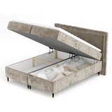 Maison de Rêve Bež boxspring postelja s prostorom za shranjevanje 200x200 cm Voyage – | Shoptok.si