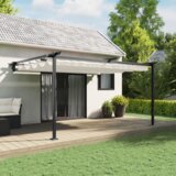  Zidni gazebo Krema 3 x 4 m Čelik Cijene