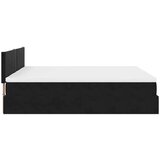 vidaXL Otomanski posteljni okvir z vzmetnicami črn 180x200cm žamet | Shoptok.si