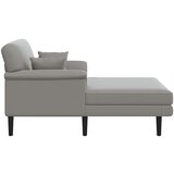  Šezlong Svjetlosiva Baršun - Svjetlosiva | shoptok.hr