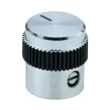 aluminijast dugme s plastičnim vložkom promjer osi 6 mm
