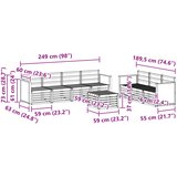  Setovi sofa 8 kom. Čvrsto drvo akacije | shoptok.hr
