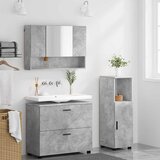  Set namještaja za kupaonicu 3 kom. Betonski sivi | shoptok.hr
