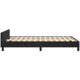  Posteljni okvir z vzglavjem črn 120x200 cm žamet, (20795003) | Shoptok.si
