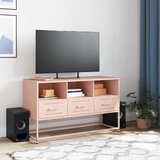TV ormarić ružičasti 100,5x39x60,5 cm čelični | Eponuda.com