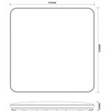 Zuma line JE-DHS-0530-CH - led prigušiva plafonsko svetlo omar LED/48W/230V hrom | Eponuda.com