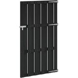 Vrtna vrata 100 x 180 cm WPC i aluminij Crna Cijene
