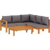 vidaXL 4-dijelni set vrtnih sofa s jastucima masivno bagremovo drvo | shoptok.hr