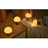Gingko LED zatemnitvena namizna svetilka iz masivnega jesena v naravni barvi (višina 7 cm) Alice – | Shoptok.si
