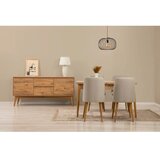 Hanah home vina 01 1005 atlantic pine cream (produžni trpezarijski sto, stolice i konzola (6 komada))