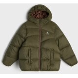Sinsay Pamučna puffer jakna s kapuljačom i reflektirajućim detaljima | shoptok.hr