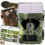 WIFI bt ir baterija. 5200mah solarna prijenosna šumska lovna kamera LCD 4k full hd | shoptok.hr