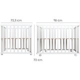 Roba Bijeli putni krevetić na kotačićima 100x75 cm Style – | shoptok.hr