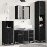 vidaXL set namještaja za kupaonicu 3 pcs crni hrast 80 x 33 x 60 cm Cijene
