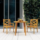 Maison Chic Zunanji Jedilni stoli - Vzorci stoli 2 kosa trden akacijev les A2084, (22030468) | Shoptok.si