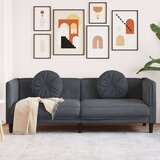  Trosjed s jastucima tamnosivi baršun | shoptok.hr