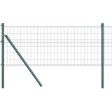 vidaXL Euro Ograda s 13 Stupova 0.4x25 m Galvanizirana Čelična Zelena | shoptok.hr