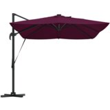  Kantilever Roma senčnik Rdeča in črna 352 x 251 x 265 cm, (5000045902) | Shoptok.si