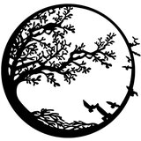 Wallity Metalna zidna dekoracija, Night | shoptok.hr