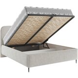 MID.YOU OBLAZINJENA POSTELJA 180 cm x 200 cm , les, tekstil, leseni material bež | Shoptok.si