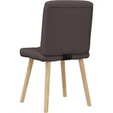  Jedilni stoli 4 kosi temno rjavo blago, (21822552) | Shoptok.si
