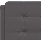 vidaXL okvir kreveta s led svjetlima sivi 140 x 190 cm od umjetne kože | shoptok.hr