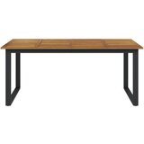  Vrtni stol s U-nogama 180 x 90 x 75 cm od masivnog drva bagrema | shoptok.hr