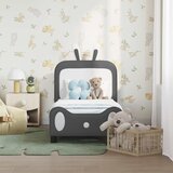  Okvir kreveta za malu djecu s naslonom Svijetlo siva PU | shoptok.hr