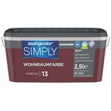 SWINGCOLOR NOTRANJA DISPERZIJSKA BARVA SIMPLY ŠT.13 (2,5 l, rdeča) | Shoptok.si