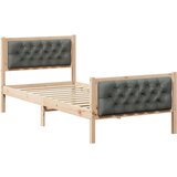  Okvir za krevet Tamno siva 90 x 200 cm tkanina | shoptok.hr