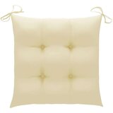 Jastuci za stolice 4 kom krem bijeli 40x40x7 cm tkanina Oxford | shoptok.hr