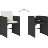  Vrtna jedilna garnitura 13-delna z blazinami črn poli ratan, (21023227) | Shoptok.si