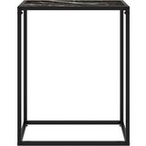 Maison Chic konzolna miza - miza ob steni črna 60x35x75 cm kaljeno steklo, (21786477) | Shoptok.si